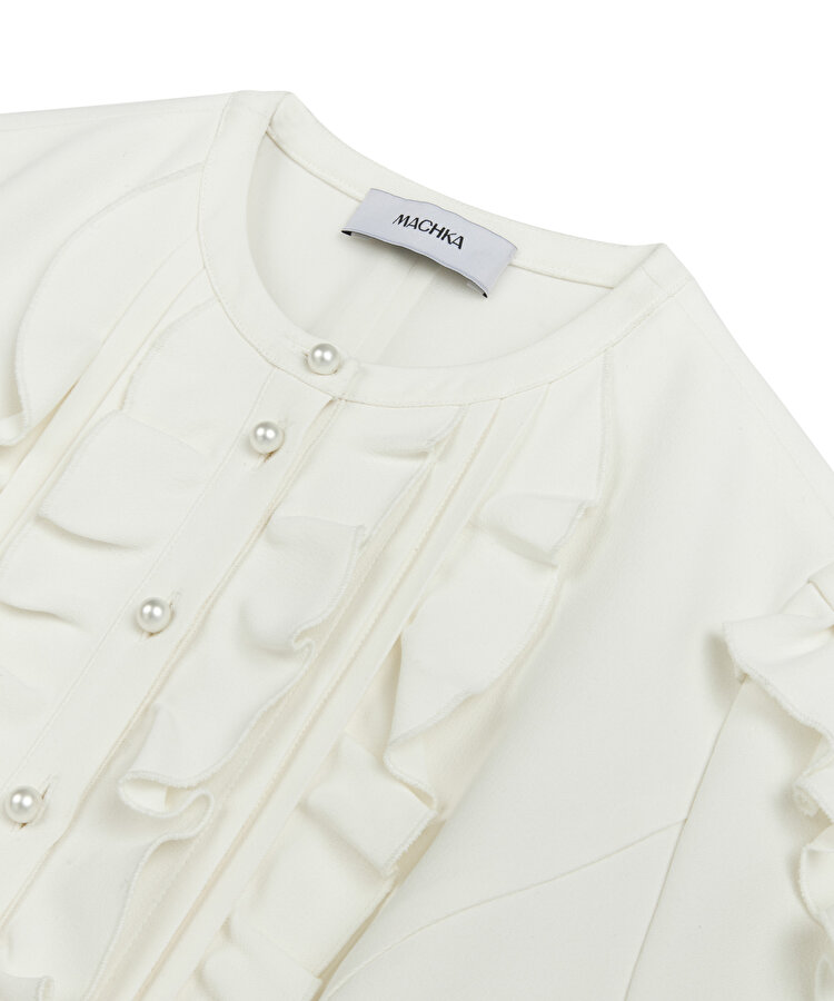 Fırfır şeritli elbise