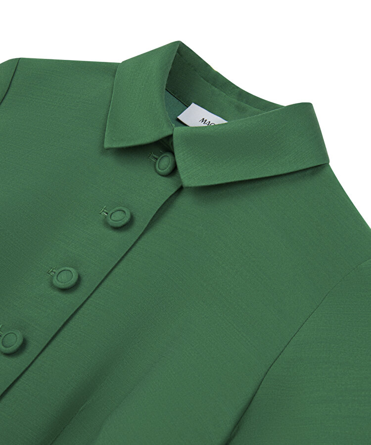 Düğme aksesuarlı elbise