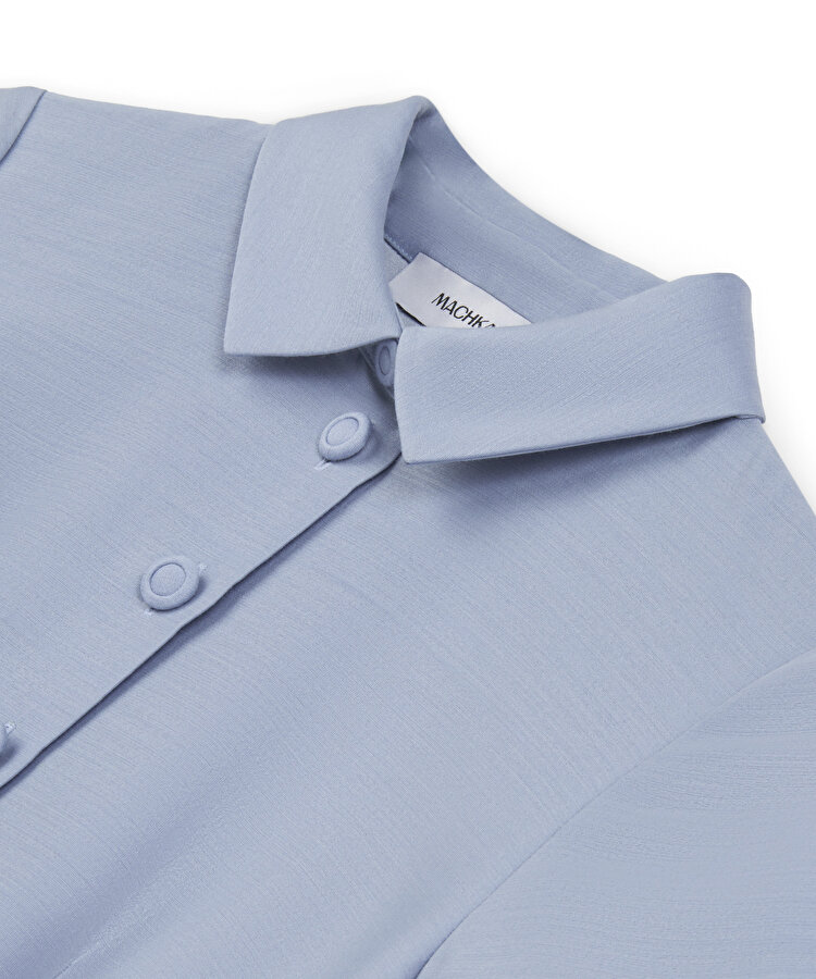 Düğme aksesuarlı elbise