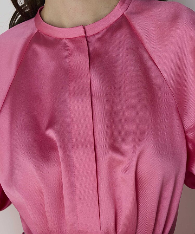 Kemerli mikado elbise