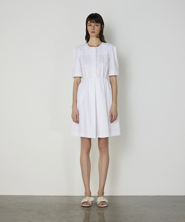 Poplin mini elbise