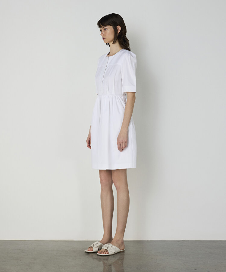 Poplin mini elbise