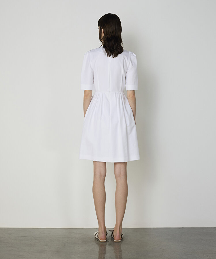 Poplin mini elbise