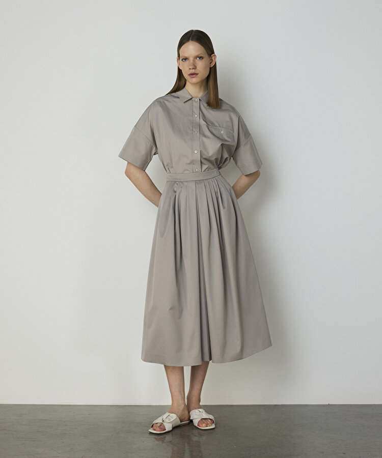 Oversize poplin gömlek