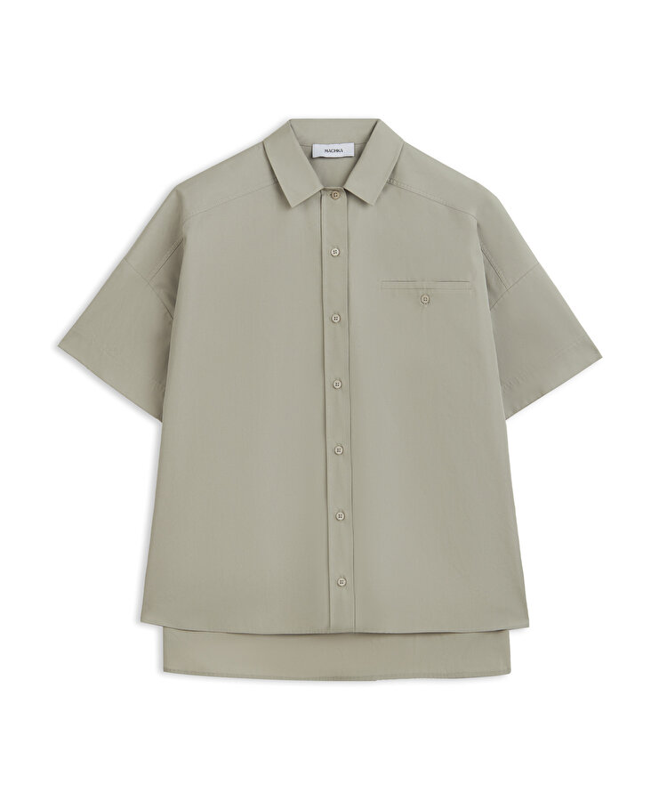 Oversize poplin gömlek