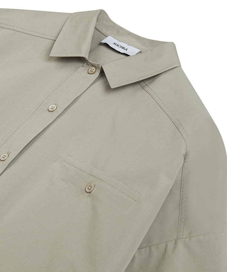 Oversize poplin gömlek