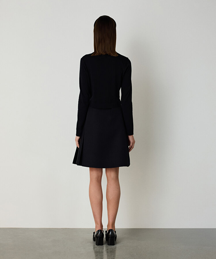 Pamuk ve ipek karışımlı hırka