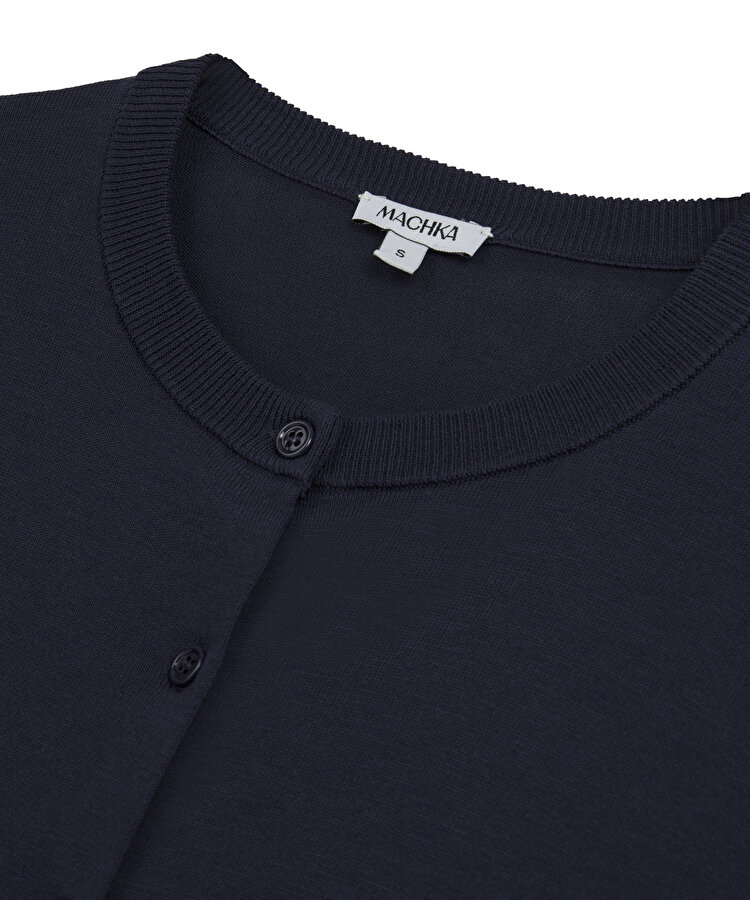 Pamuk ve ipek karışımlı hırka