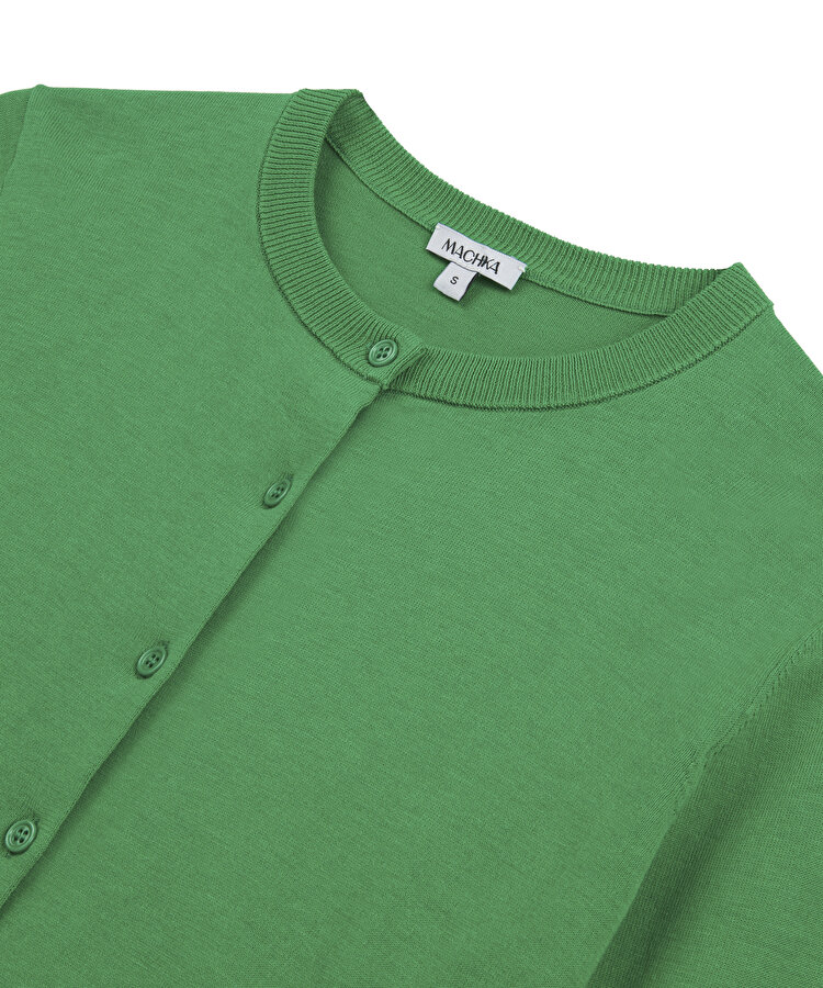 Pamuk ve ipek karışımlı hırka