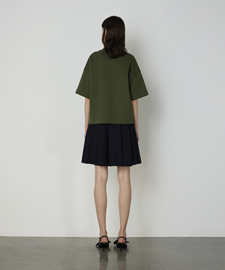 Slogan nakışlı tişört