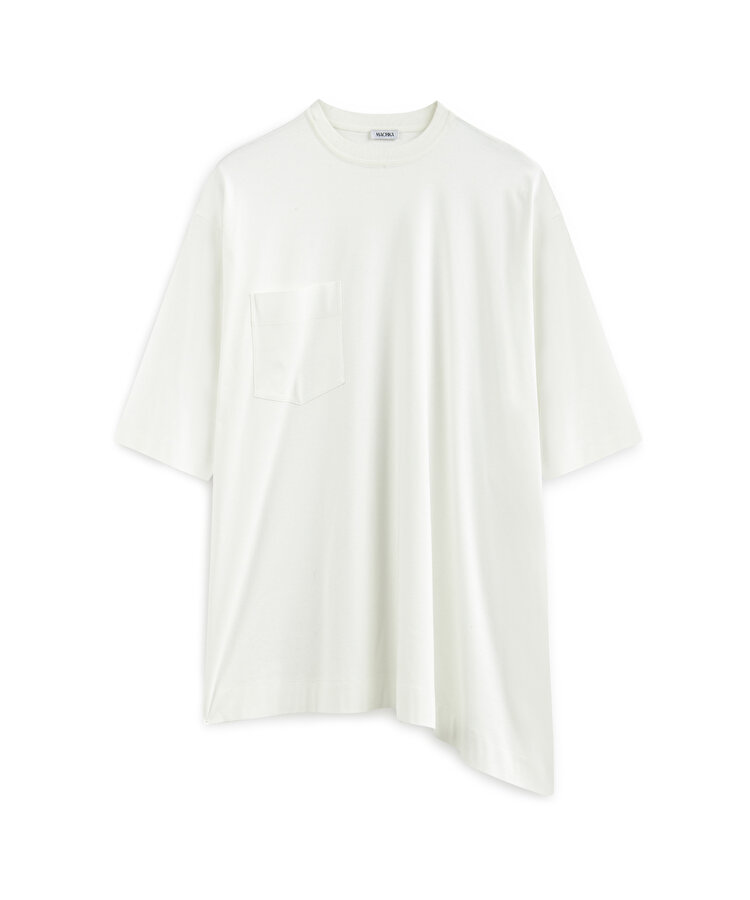 Asimetrik kesim tişört