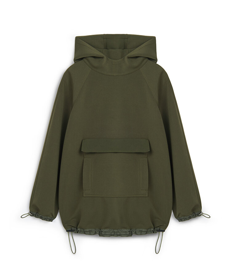 GENİŞ CEPLİ OVERSIZE SWEATSHIRT