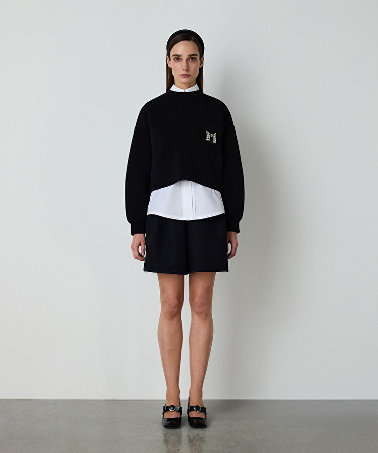 Logo işlemeli sweatshirt