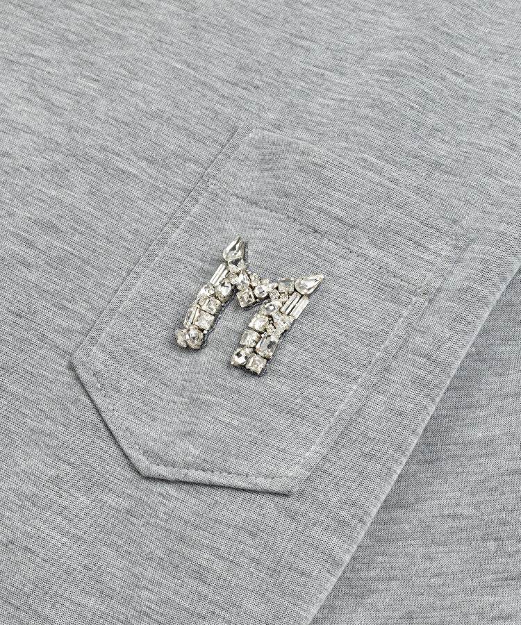 İşlemeli sweatshirt