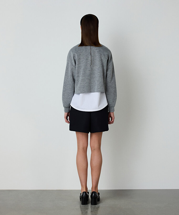 İşlemeli sweatshirt