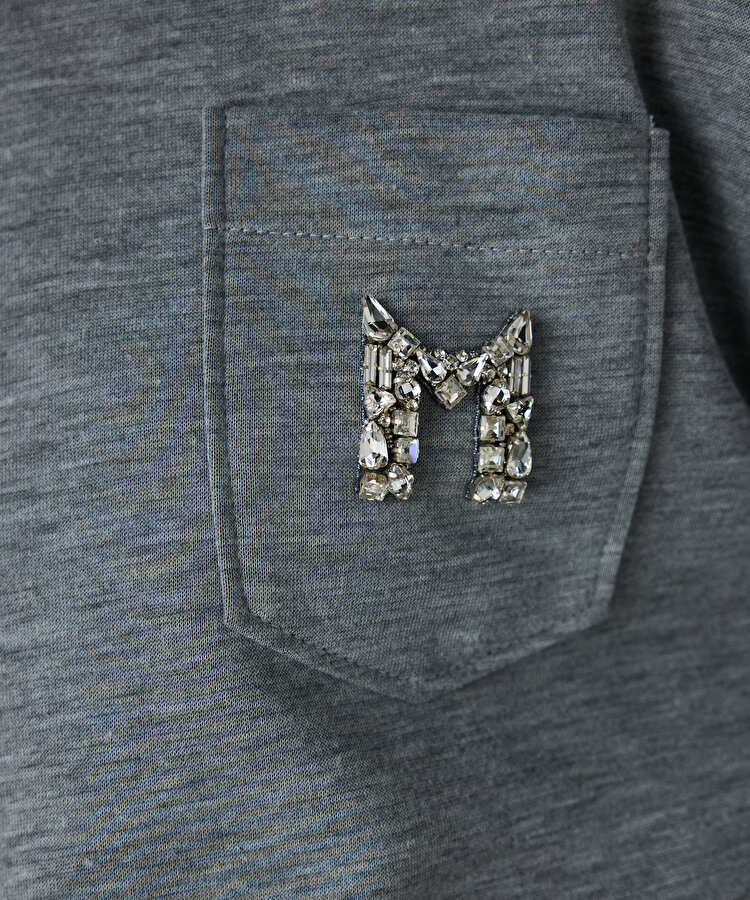 İşlemeli sweatshirt