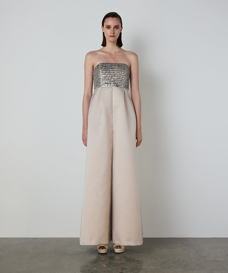 PAYETLİ PİLİKAŞELİ ELBİSE