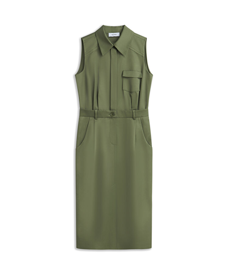 ÇİFT PARÇA GÖRÜNÜM CEPLİ ELBİSE