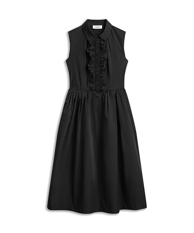 VOLANLI TAFTA ELBİSE