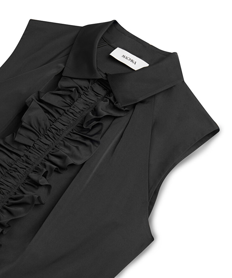 VOLANLI TAFTA ELBİSE