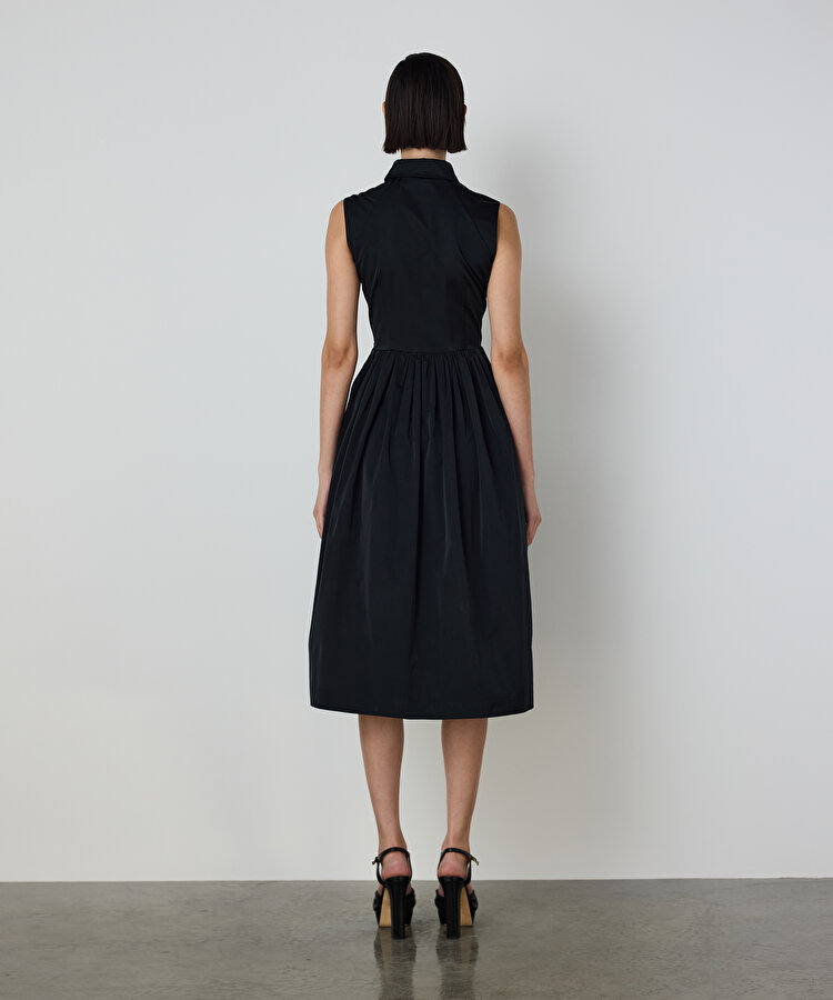 VOLANLI TAFTA ELBİSE