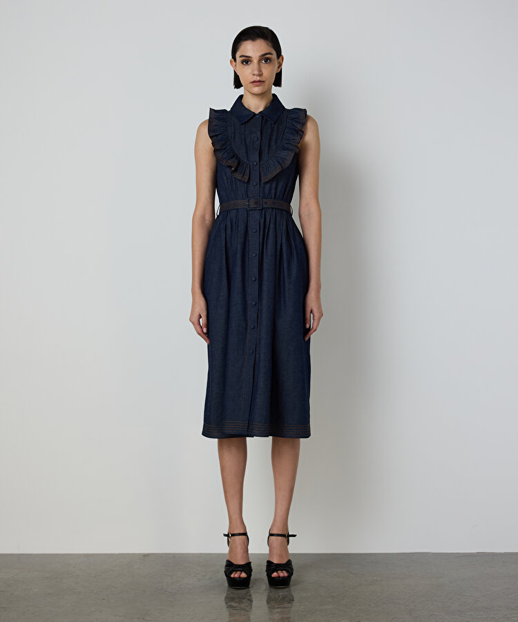 CHAMBRAY GÖMLEK ELBİSE 