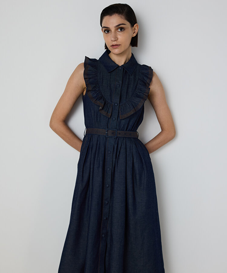 CHAMBRAY GÖMLEK ELBİSE 