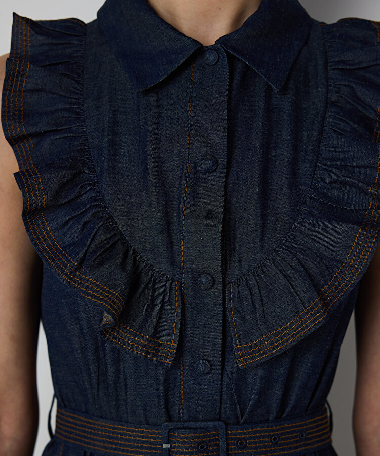 CHAMBRAY GÖMLEK ELBİSE 