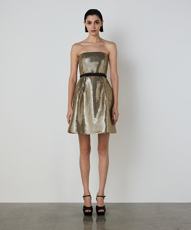 PAYETLİ MİNİ ELBİSE