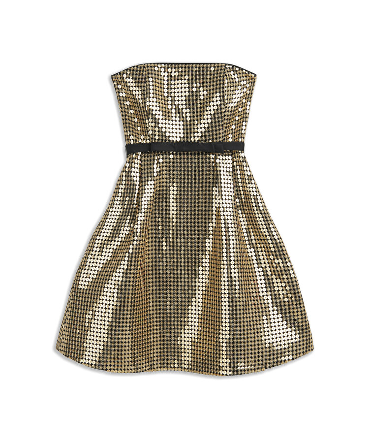 PAYETLİ MİNİ ELBİSE