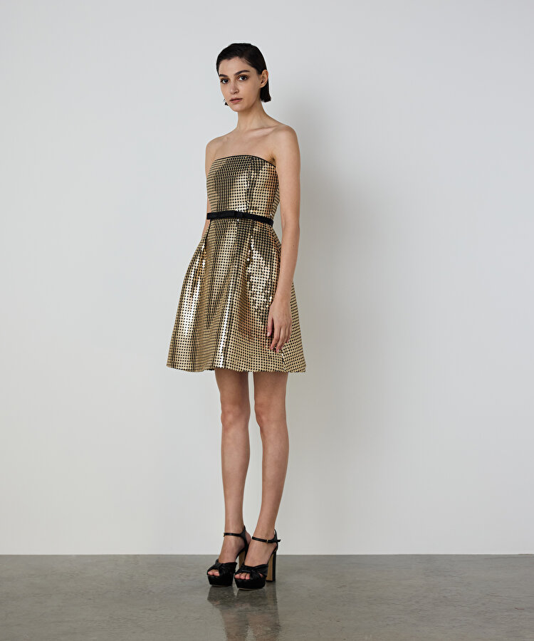 PAYETLİ MİNİ ELBİSE