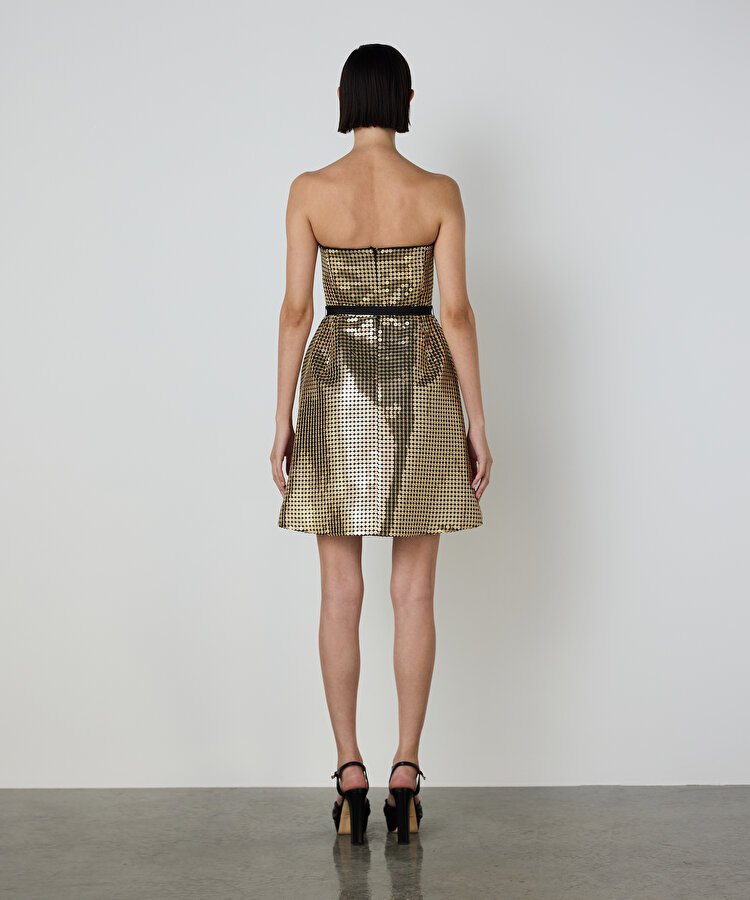 PAYETLİ MİNİ ELBİSE