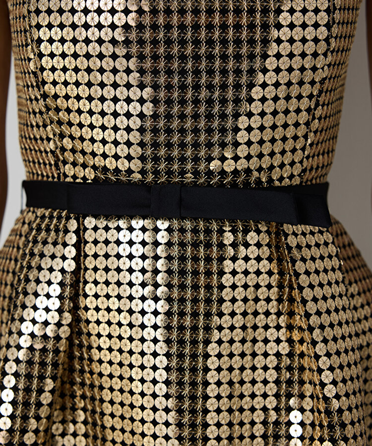 PAYETLİ MİNİ ELBİSE