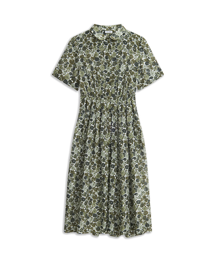 ÇİÇEK DESEN GÖMLEK ELBİSE