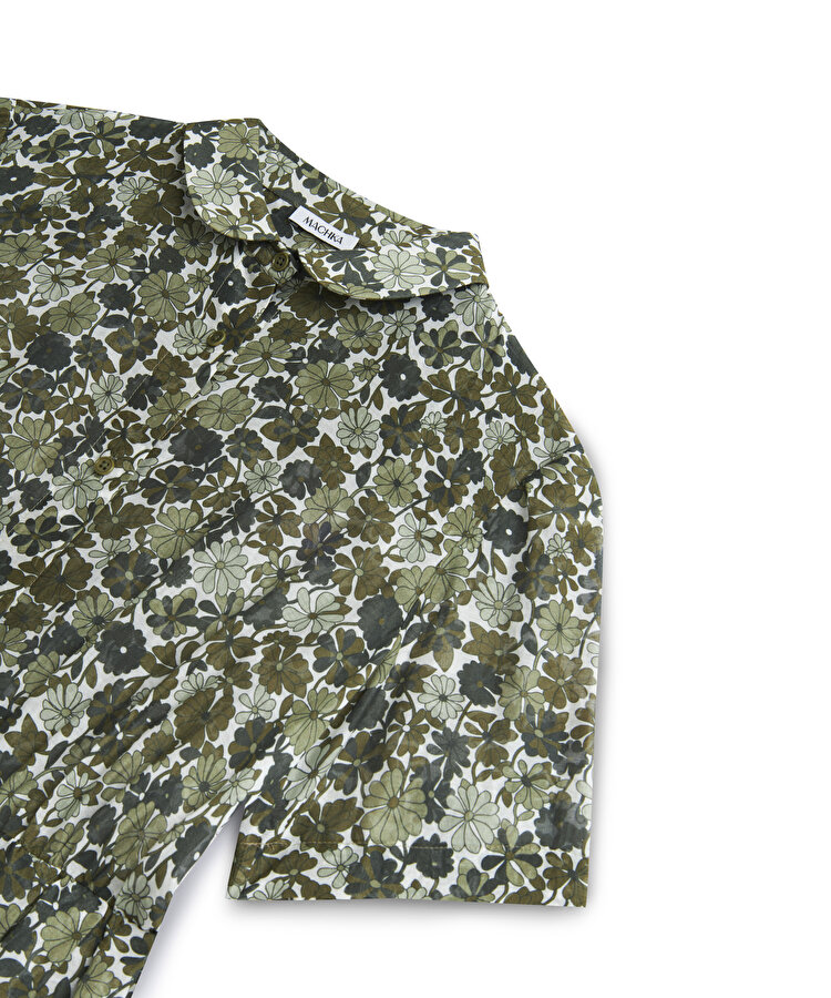 ÇİÇEK DESEN GÖMLEK ELBİSE