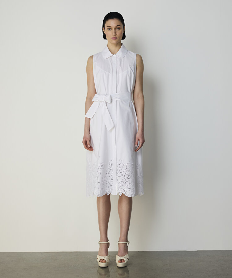 FLORAL NAKIŞLI GÖMLEK ELBİSE