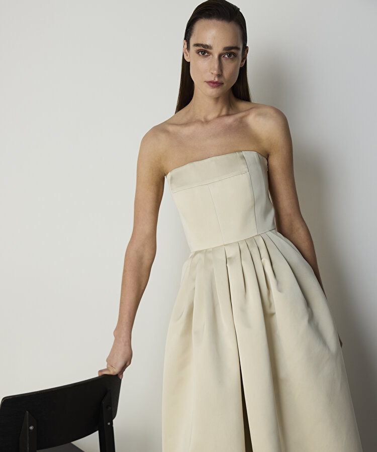 STRAPLEZ MAKSİ ELBİSE