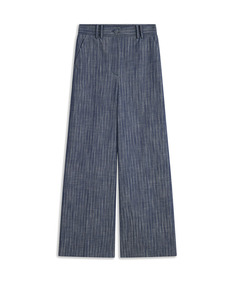 ÇİZGİLİ DENİM PANTOLON