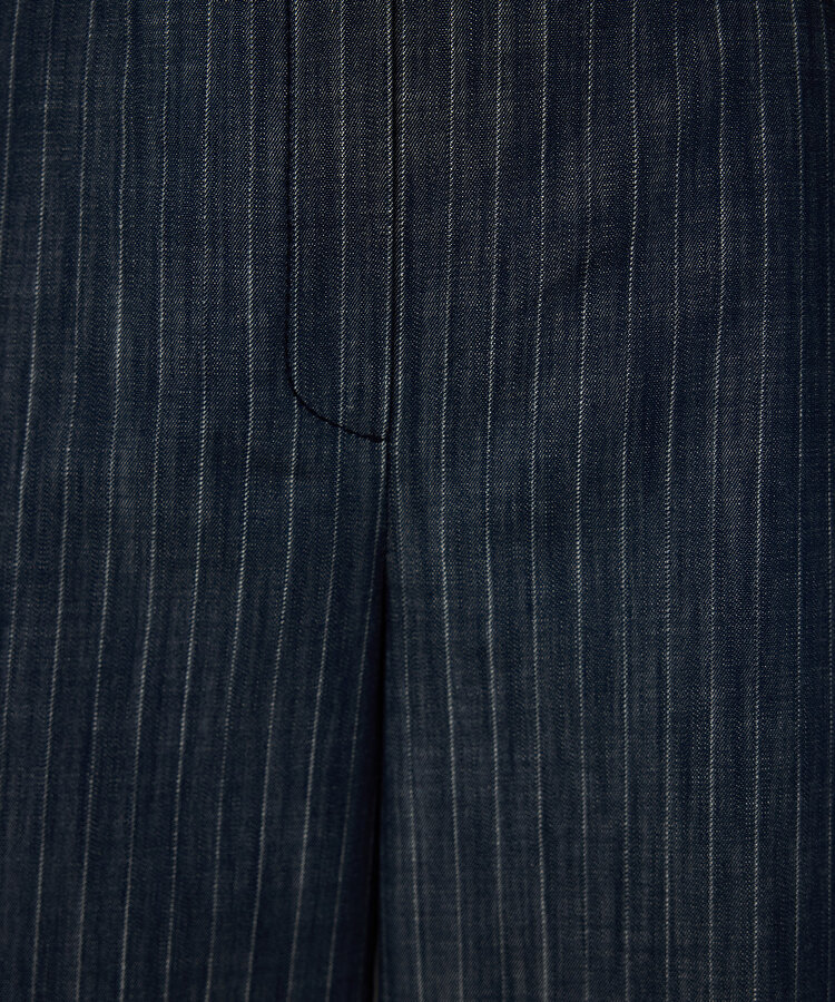 ÇİZGİLİ DENİM PANTOLON