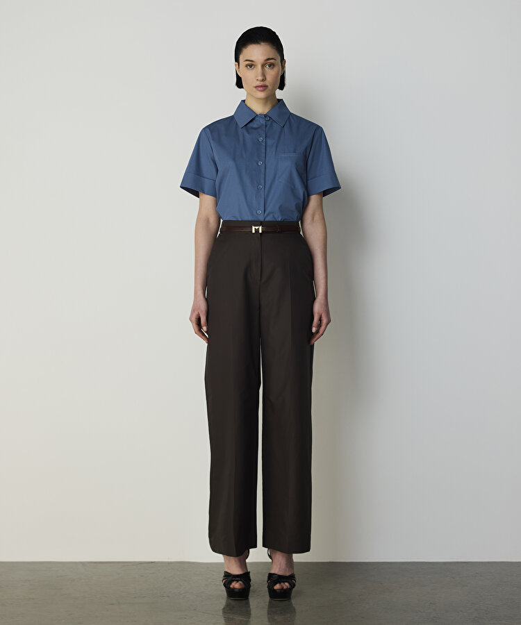 ÜTÜ İZLİ WIDE LEG PANTOLON