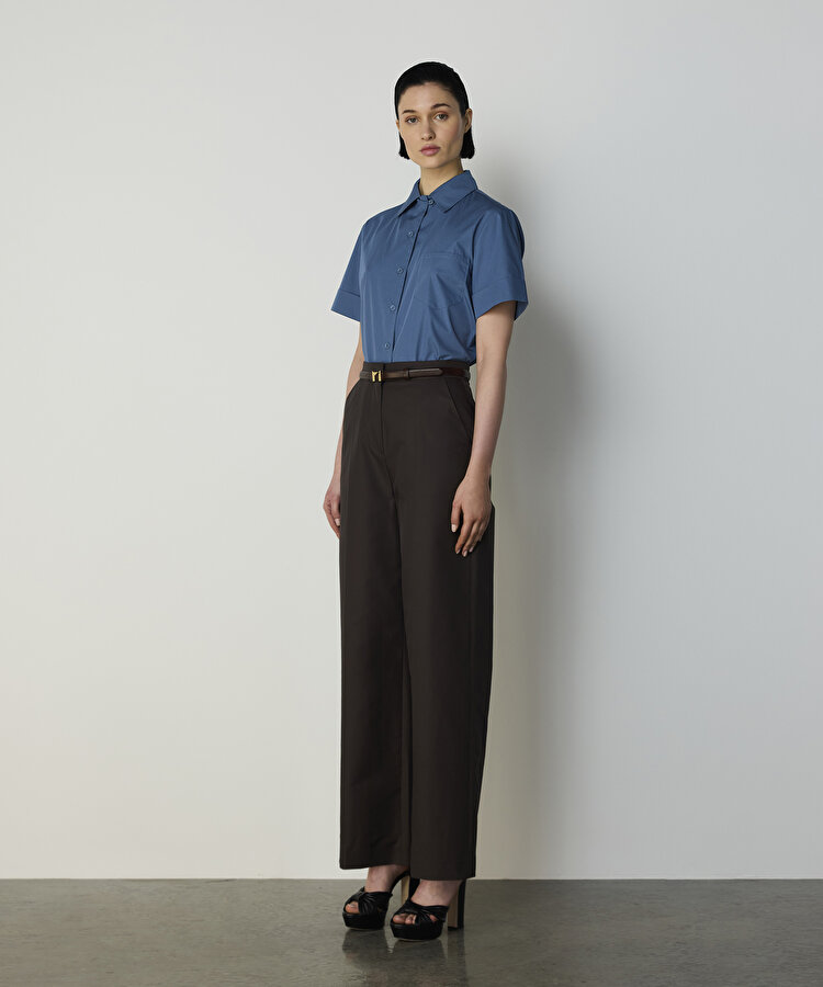 ÜTÜ İZLİ WIDE LEG PANTOLON