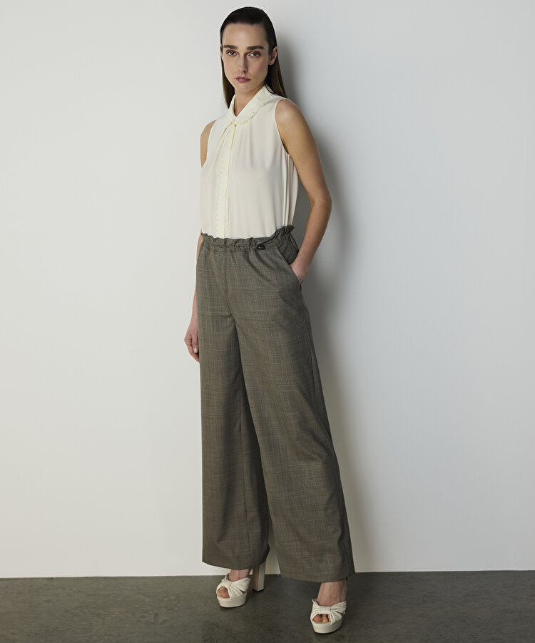 AYARLANABİLİR BEL YÜNLÜ PANTOLON