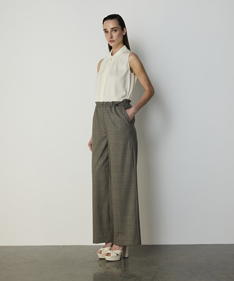 AYARLANABİLİR BEL YÜNLÜ PANTOLON