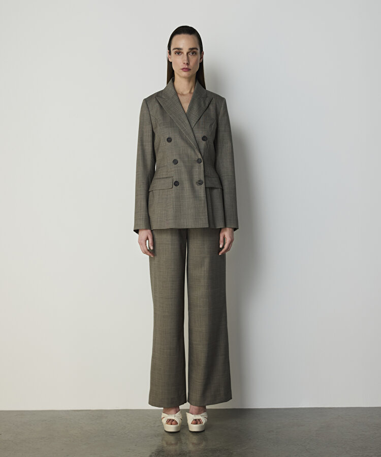 AYARLANABİLİR BEL YÜNLÜ PANTOLON