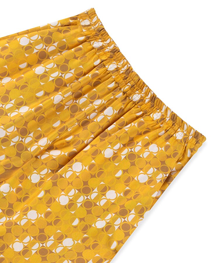GEOMETRİK DESEN İPEK PANTOLON