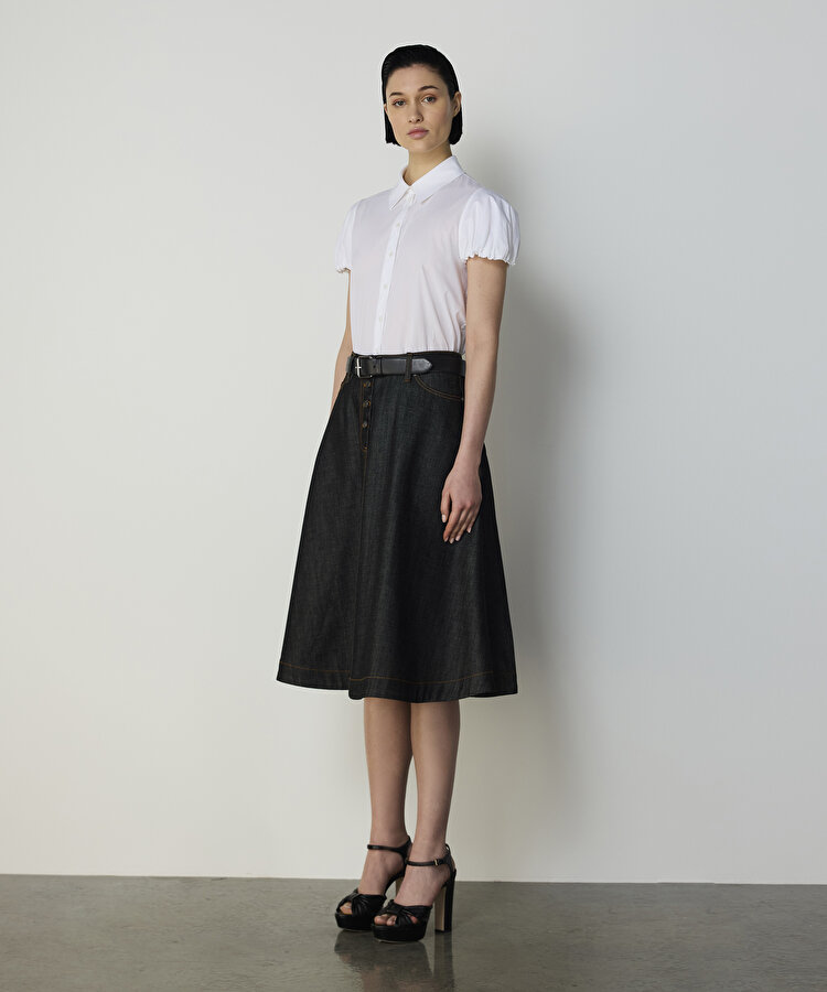 A KESİM DENİM ETEK