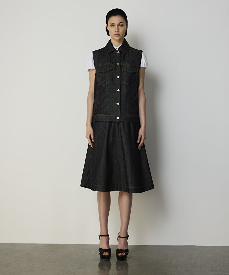 A KESİM DENİM ETEK