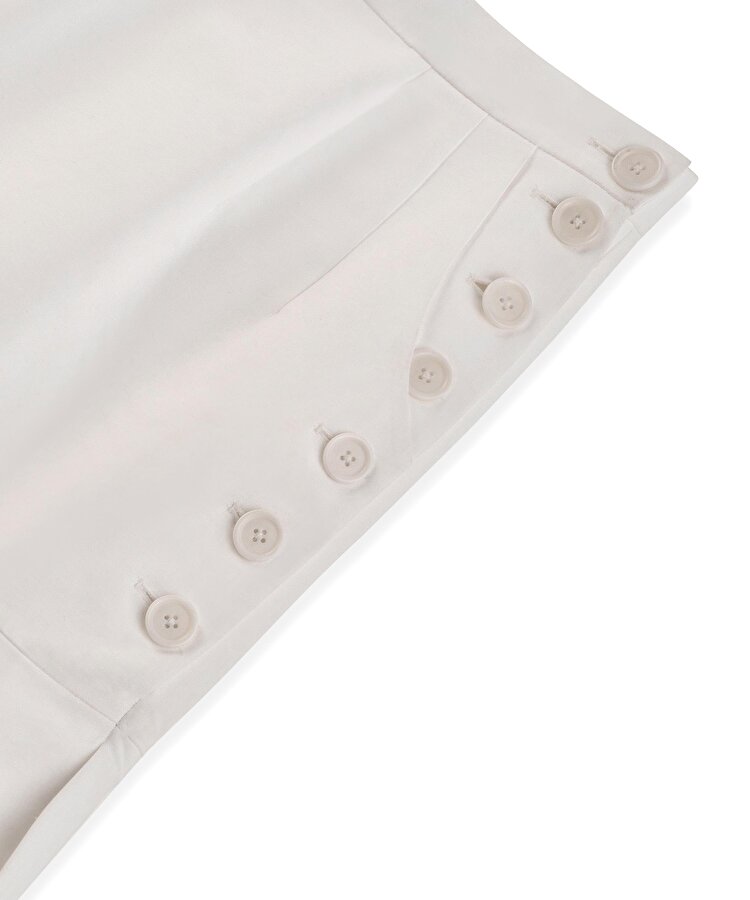 FİSTO GARNİLİ PİLELİ ETEK