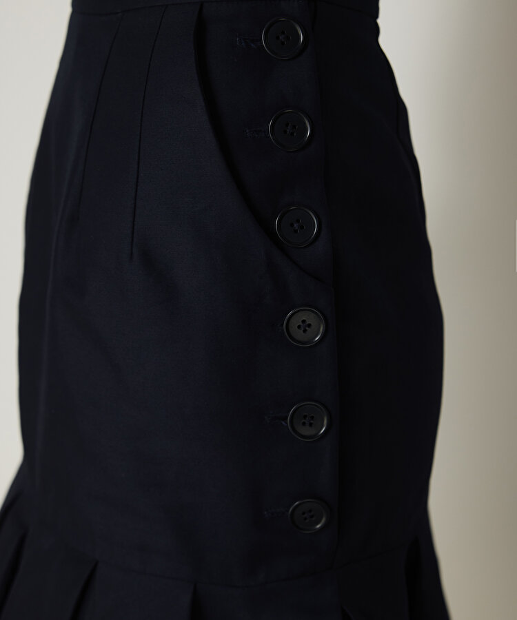 FİSTO GARNİLİ PİLELİ ETEK