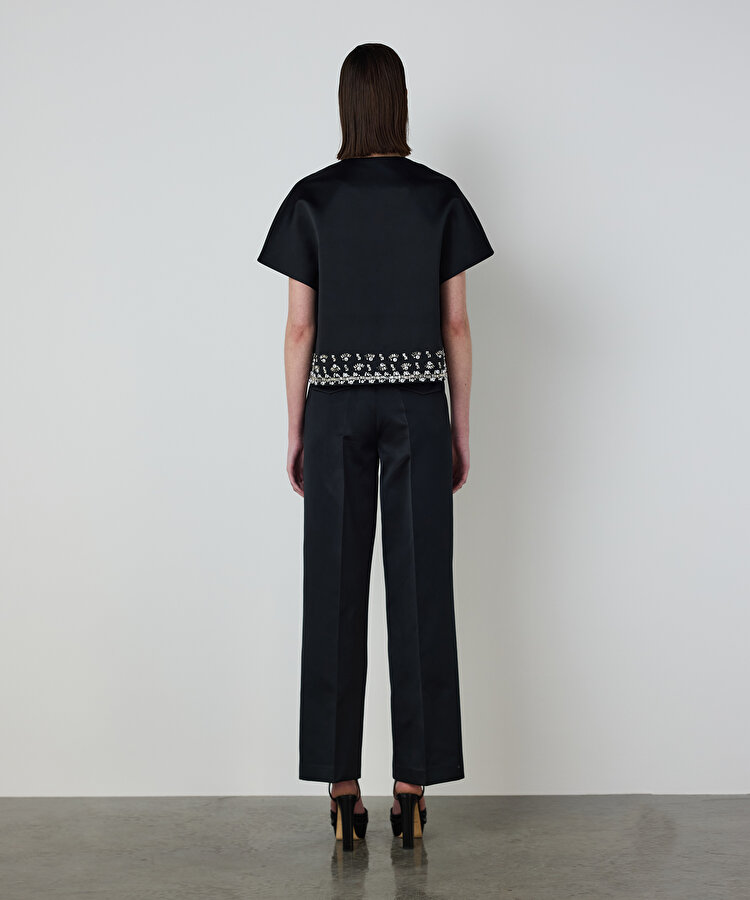 İNCİ VE STRASS TAŞ İŞLEMELİ CEKET